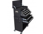 Cdiscount: Servante d'atelier à outils 8 compartiments MANUPRO (Acier, 65,8x61,6x33cm, Noir mat) à 99,99€