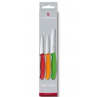 Amazon: Set de 3 couteaux Victorinox (Rouge, Orange, Vert) à 9,99€