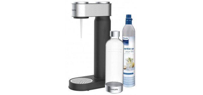Amazon: Machine à Soda Philips GoZero ADD4902BK/10, Sans BPA, 1L à 59,99€