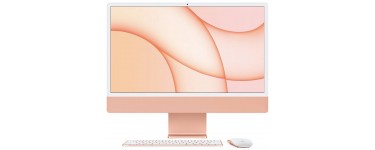 Darty: iMac Apple 24" SSD 256Go RAM 8Go Puce M1 CPU 8 coeurs GPU 8 coeurs Orange ou Jaune à 1502,99€ 