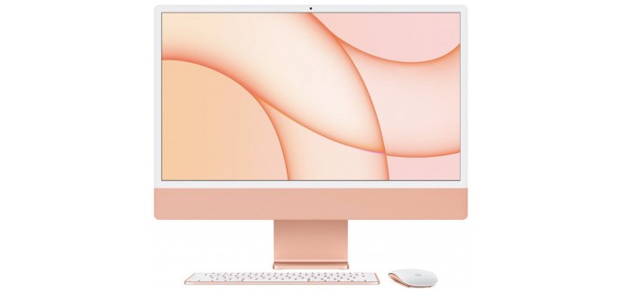 Darty: iMac Apple 24" SSD 256Go RAM 8Go Puce M1 CPU 8 coeurs GPU 8 coeurs Orange ou Jaune à 1502,99€ 