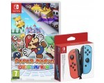 Auchan: Pack Manette Joy-Con Bleue et Rouge + Paper Mario Nintendo Switch à 89,99€