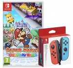 Auchan: Pack Manette Joy-Con Bleue et Rouge + Paper Mario Nintendo Switch à 89,99€