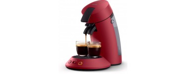 Amazon: Machine à café dosettes Philips Senseo CSA210/91 Original+, Rouge à 38,93€