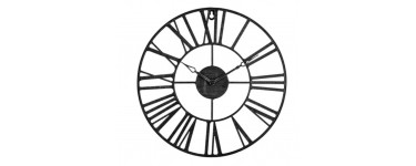 BUT: Horloge D.36 cm STATION Noir à 8,99€