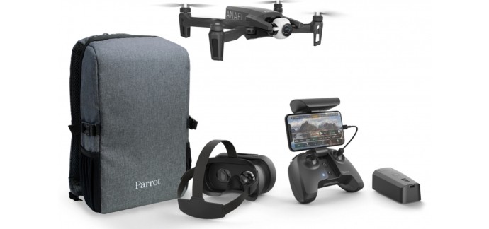 Darty: Pack Drone PARROT 4K + 1 batterie supplémentaire à 449€