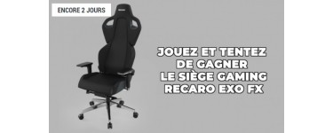 Jeuxvideo.com: 1 chaise gaming Recaro Exo FX à gagner