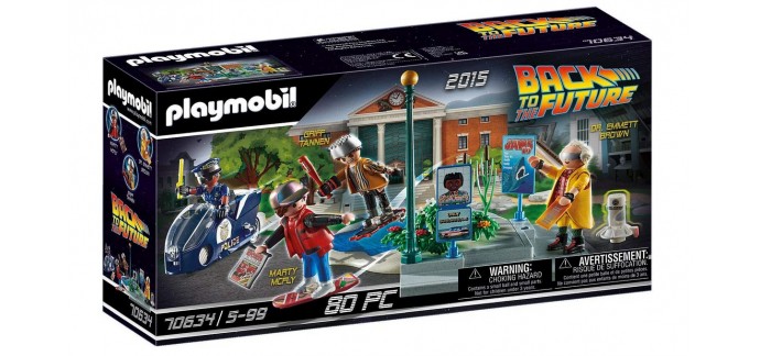 Amazon: Playmobil Retour vers le Futur : Partie II Course d'hoverboard - 70634 à 18,70€