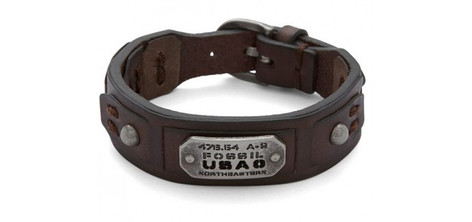 Amazon: Bracelet vintage Fossil JF86562040 pour homme à 23,10€