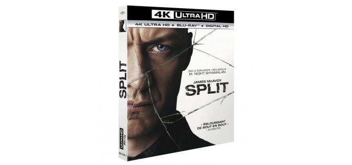 Amazon: Split en Blu-Ray + 4K Ultra HD Digital à 10€