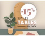 4 Pieds: 15% de remise sur les tables dès 500€