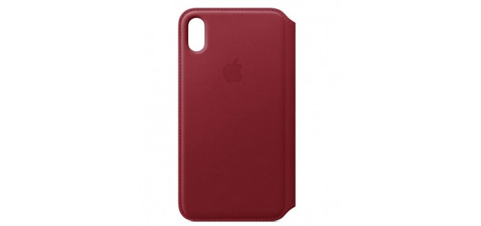 Amazon: Apple Étui folio en cuir pour iPhone XS Max - (PRODUCT)RED à 49,99€