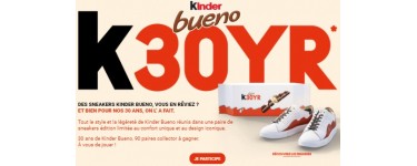 Kinder: Des paires de sneakers Kinder Bueno à gagner