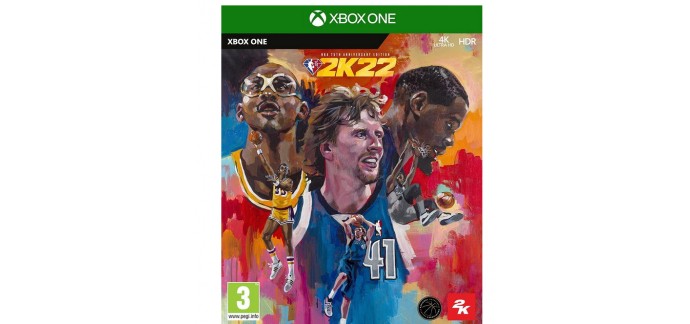 Amazon: Jeu NBA 2K22 Edition 75ème Anniversaire pour Xbox One à 59,99€
