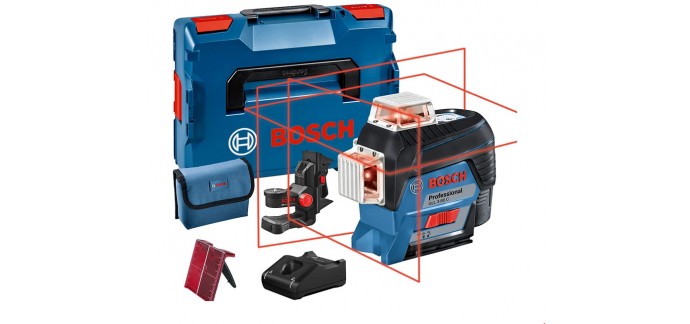 Amazon: Laser Lignes Bosch Professional GLL 3-80 C 12V System  à 334,40€