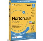 Cdiscount: 12 mois d'abonnement à Antivirus NORTON 360 Deluxe - 25Go - 1 Utilisateur - 3 Appareils à 1€