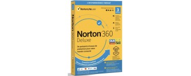Cdiscount: 12 mois d'abonnement à Antivirus NORTON 360 Deluxe - 25Go - 1 Utilisateur - 3 Appareils à 1€
