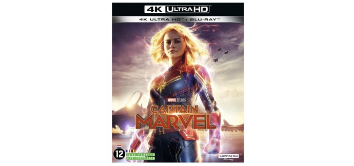 Amazon: Captain Marvel en 4K Ultra HD + Blu-Ray à 19,98€
