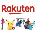 Rakuten: 10€ offerts dès 59€ d'achat sur les jouets