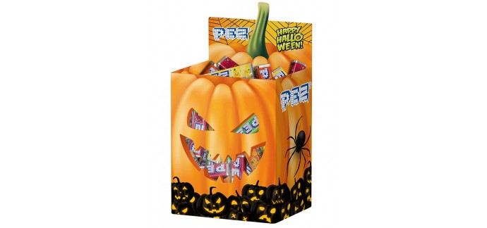 Amazon: Boîte de 50 bonbons PEZ Halloween (5 parfums) à 6,89€