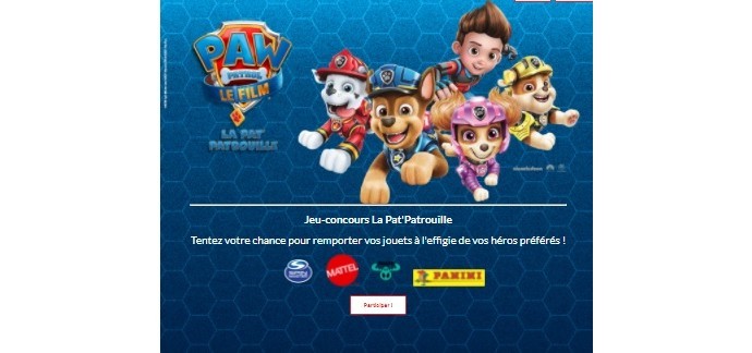 La Grande Récré: Des albums Panini et coffrets Mega blocks "La Pat'Patrouille" + divers cadeaux à gagner