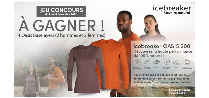 Ekosport: Des t-shirts manches longues Homme ou Femme à gagner