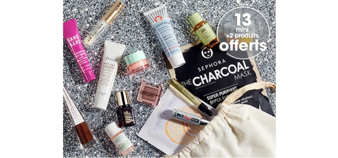 Sephora: 13 mini + 2 produits offerts dès 150€ d’achat