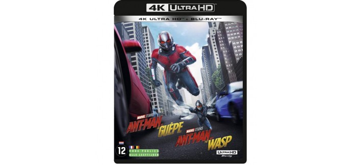 Amazon: Ant-Man et la Guêpe 4K Ultra HD + Blu-Ray à 15,99€