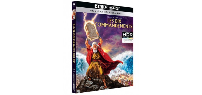 Amazon: Les Dix Commandements en 4K Ultra HD + Blu-ray à 14,99€