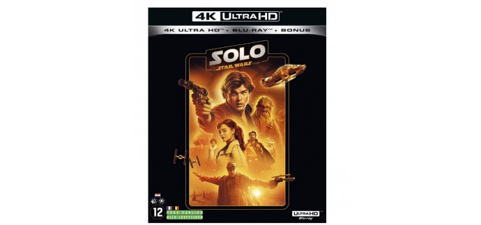 Amazon: Solo : A Star Wars Story en 4K Ultra HD + Blu-ray + Blu-ray Bonus à 16,99€