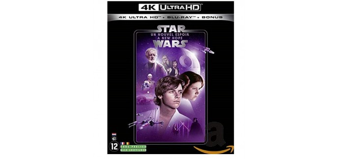 Amazon: Star Wars Episode IV - Un Nouvel Espoir (2019) en 4K Ultra HD + Blu-ray + Blu-ray Bonus à 14,99€