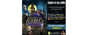JDE: 3 jeux vidéo Switch "La Famille Addams - Panique au manoir" à gagner