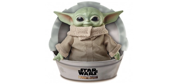 Amazon: Figurine Bébé Yoda 28cm Star Wars The Mandalorian à 14,56€