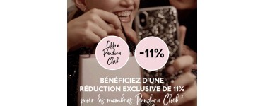 Pandora: [Singles Day] -11% pour les membres Pandora Club