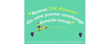 BlaBlaCar: Recevez 30€ d'essence dès votre 1er covoiturage domicile-travail avec BlaBlaCar Daily