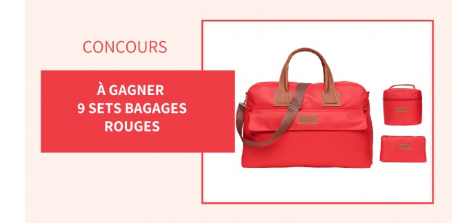 Notre Temps: 9 Sets de bagages rouges à gagner