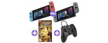 Micromania: Console Nintendo Switch + jeu Rayman + une manette offerte à 299,99€