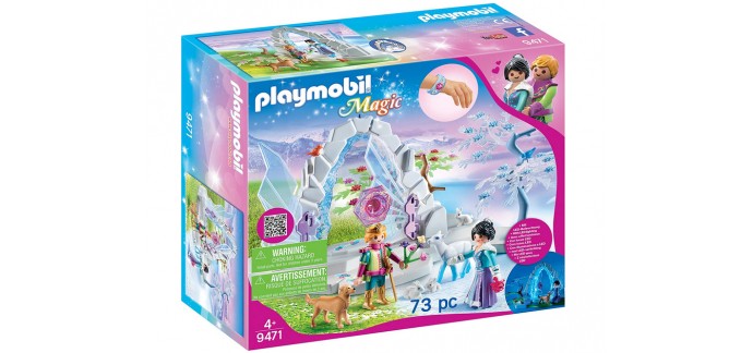 Amazon:  Playmobil Frontière Cristal du Monde de l'Hiver - 9471 à 18€
