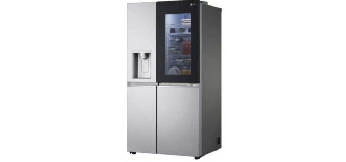 Boulanger: Réfrigérateur Américain Lg GSXV90MBAE INSTAVIEW à 1900,20€