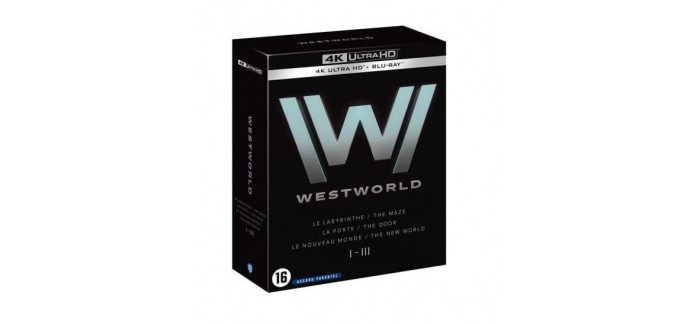 Amazon: Westworld - Saisons 1 à 3 en 4K Ultra HD + Blu-Ray à 43,99€