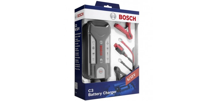 Amazon: Chargeur de batterie intelligent et automatique Bosch C3 à 52,70€