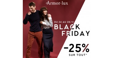 Armor Lux: 25% de réduction sur tout le site + livraison offerte pour Black Friday 