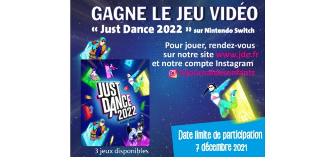JDE: 5 jeux vidéo Switch "Just Dance 2022" à gagner