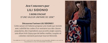 Grazia: Des bons d'achat Lili Sidonio à gagner