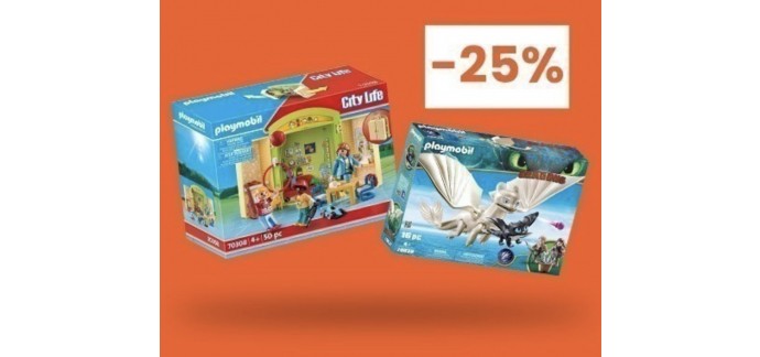 Cultura: 25% de réduction sur une sélection de jouets Playmobil