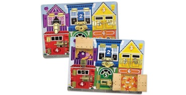 Amazon: Jeu d'éveil Melissa & Doug - Planche À Verrous à 18,99€