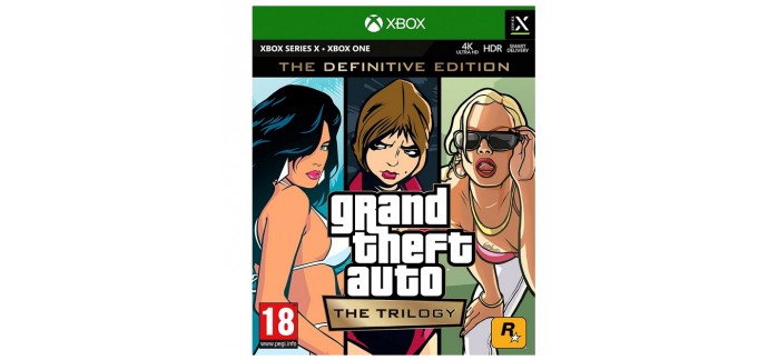 Amazon: Jeu GTA The Trilogy - The Definition Edition sur Xbox Series X à 16,24€