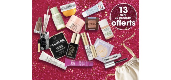 Sephora: La box de Noël comprenant 13 mini produits + 2 produits offerte dès 120€ d'achat