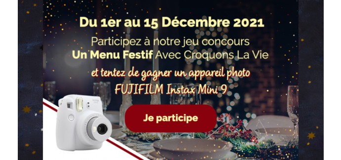Croquons la Vie: 4 appareils photos Fujifilm Instax Mini 9 blanc à gagner