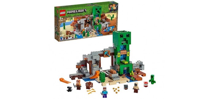 Amazon: LEGO Minecraft La Mine du Creeper - 21155 à 65,36€